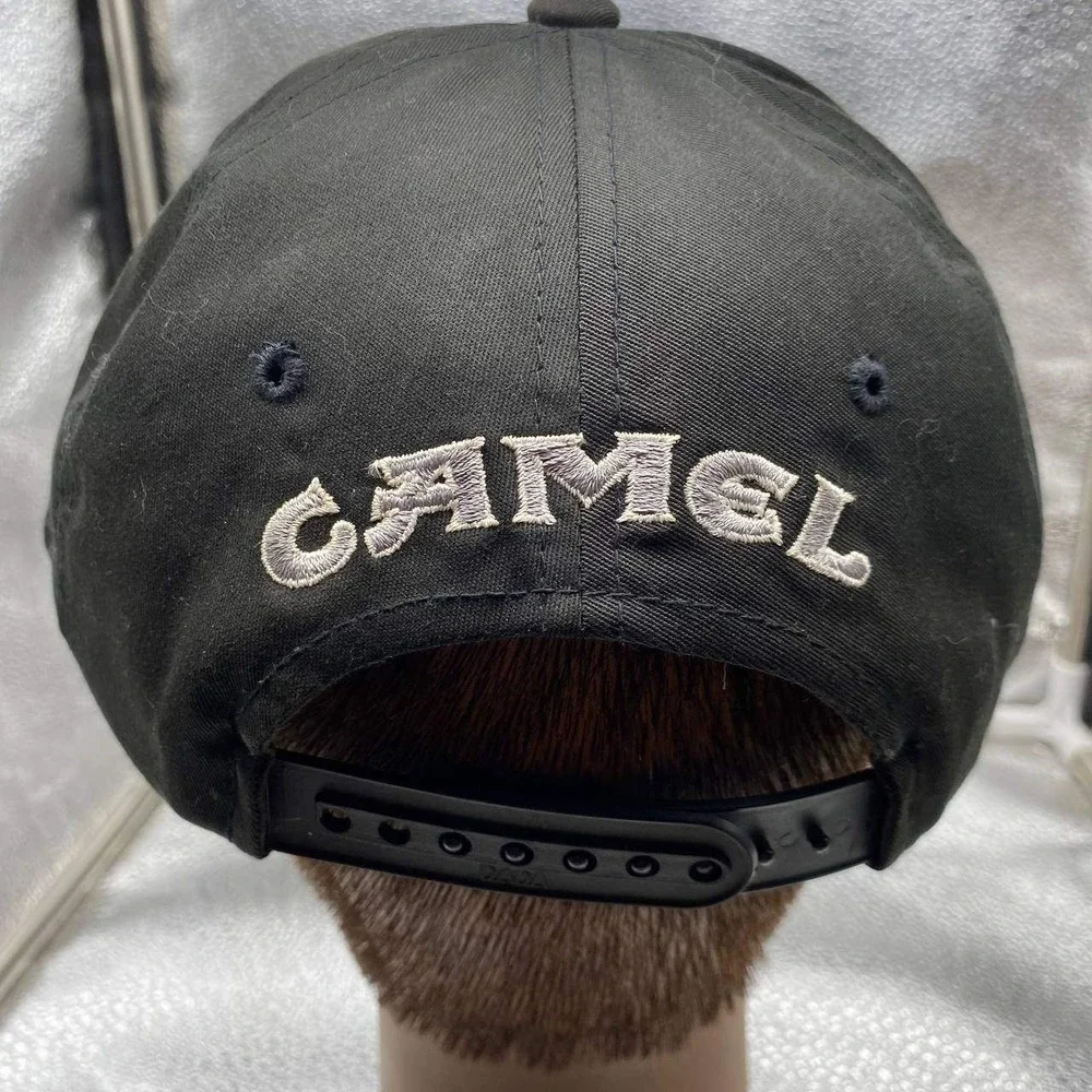 Vintage Camel Cigarettes Hat Mens OSFM Black Joe‎ Camel Snapback Cap